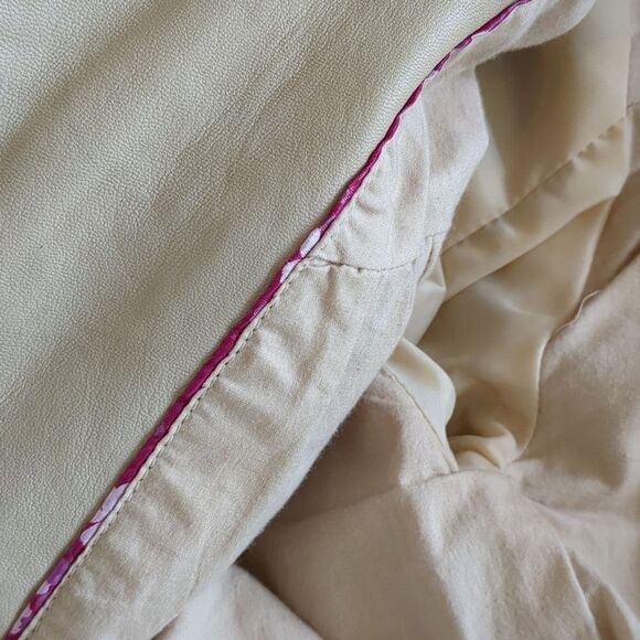 For Joseph XS Jacket Biker Luxury Cream Leather feminine Moto Fairy Whimsey - Picture 6 of 12